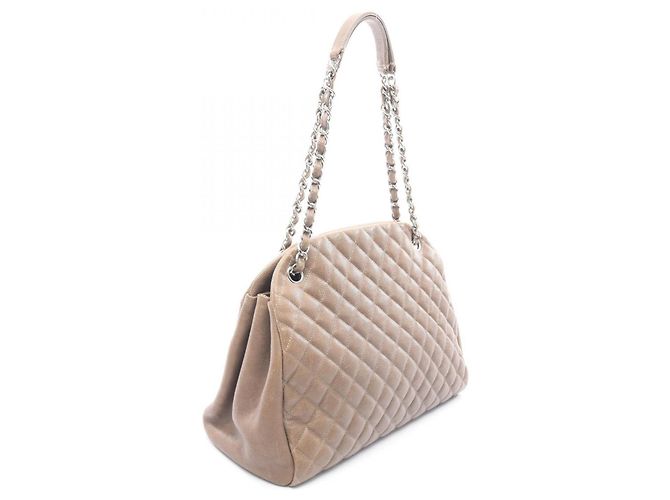 Bowling Borsa Chanel Matelassé Grigia Marrone - vista 2