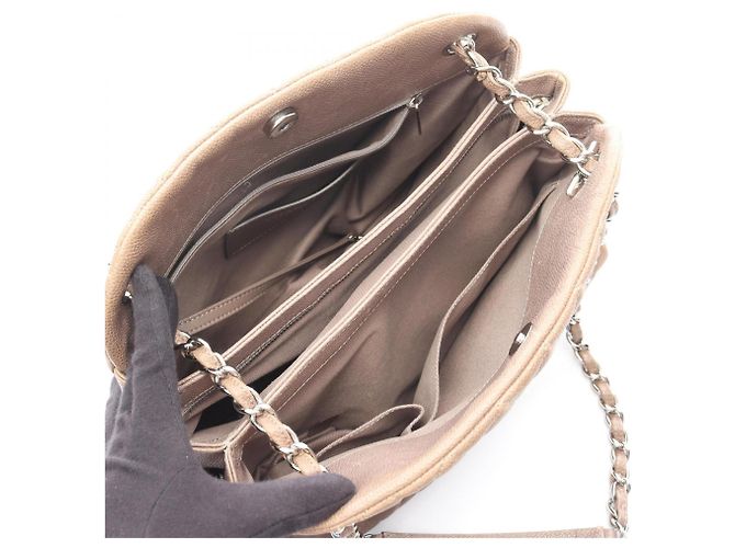 Bowling Borsa Chanel Matelassé Grigia Marrone - vista 3