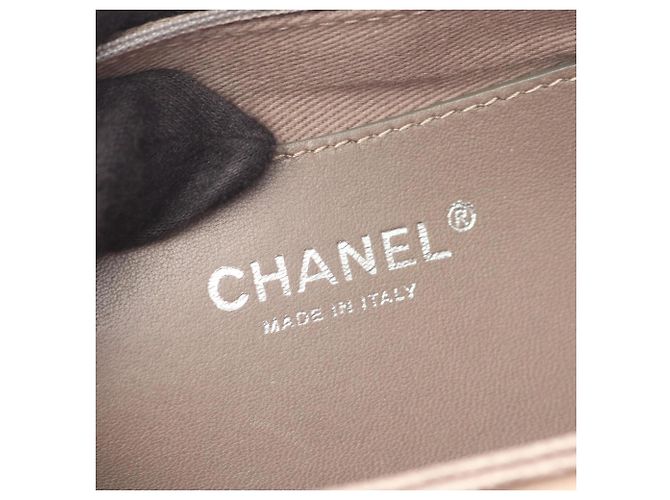 Bowling Borsa Chanel Matelassé Grigia Marrone - vista 4