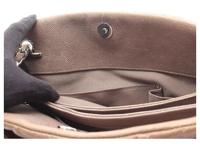 Bowling Borsa Chanel Matelassé Grigia Marrone - vista 6