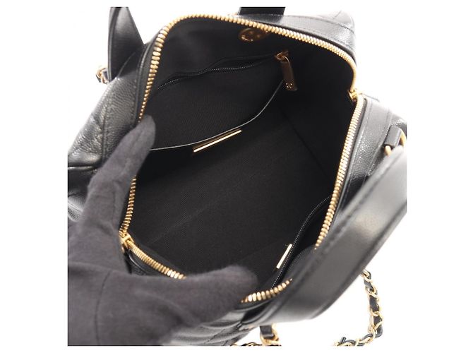 Timeless Borsa Boston Mini Matelassé Chanel Nero - vista 3