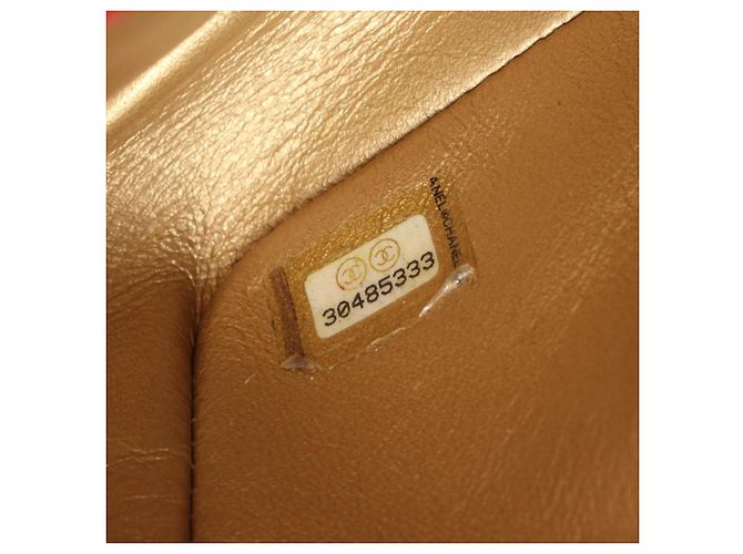 Borsa a Spalla Chanel Matelassé Mini Chain Rosso - vista 5