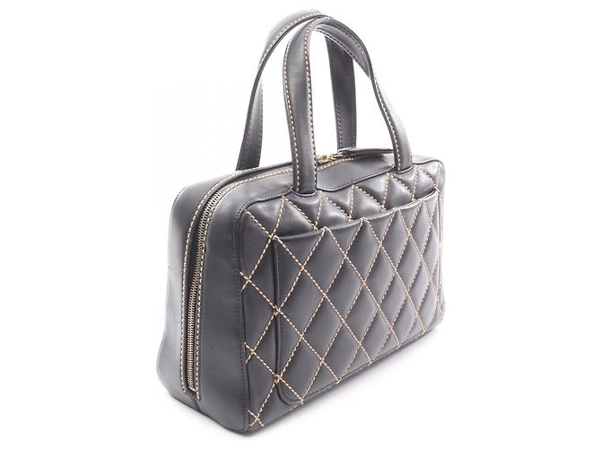 Borsa Chanel Wild Stitch Nero - vista 2