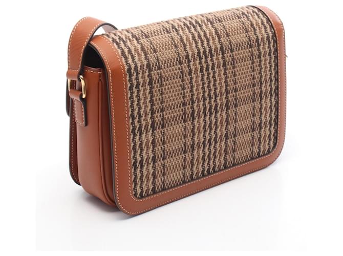 Céline Borsa a Spalla Celine Classic Triomphe Marrone - vista 2