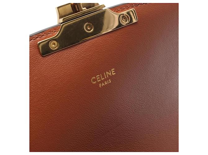 Céline Borsa a Spalla Celine Classic Triomphe Marrone - vista 4