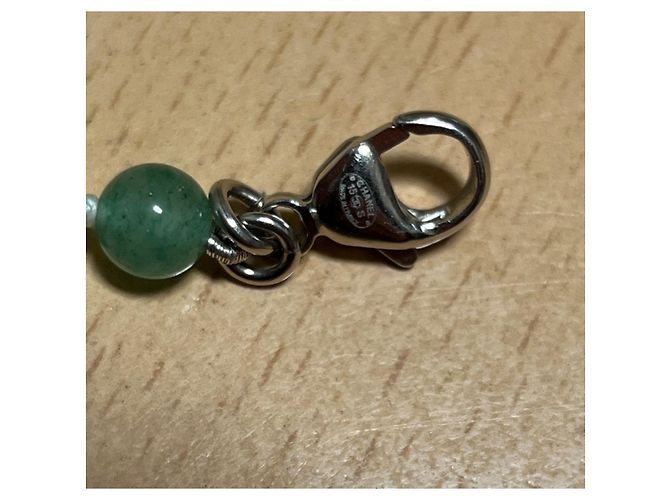 Set Collana e Bracciale Verde Chanel Primavera/Estate 2015 Usato - vista 9