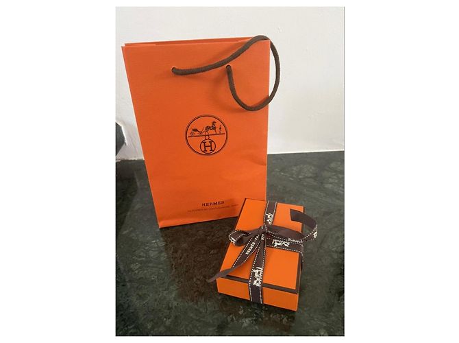 Hermès Taschenanhänger neu Grün Marineblau - Ansicht 4