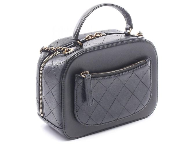 Borsa a tracolla Chanel Coco Mark in pelle nera Nero - vista 2