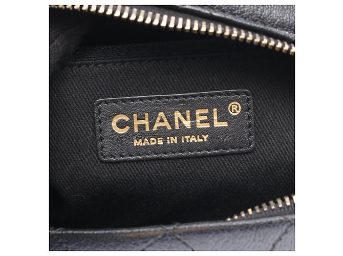 Borsa a tracolla Chanel Coco Mark in pelle nera Nero - vista 4