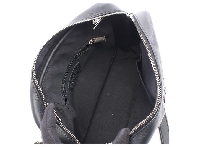 Borsa a Spalla Chanel Chevron V-Stitch Tassel Nero - vista 3