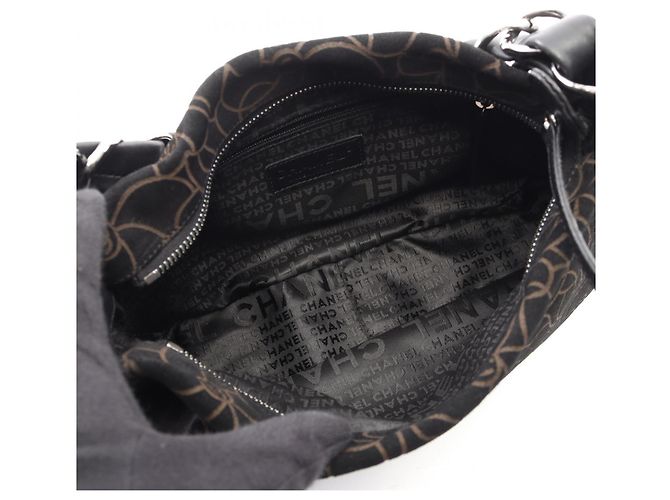 Borsa Chanel Camellia Nero - vista 3
