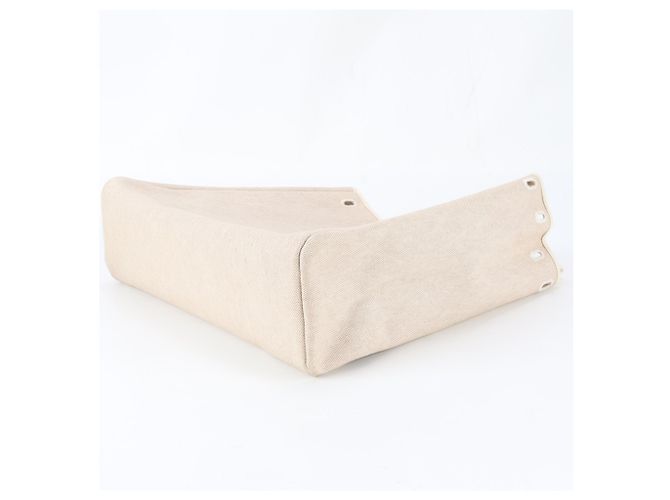 Hermès Hermes Herbag MM Leather Toile Borsa a tracolla 2-Way Beige - vista 12