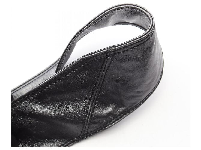 Borsa a tracolla Chanel in pelle nera Nero - vista 10