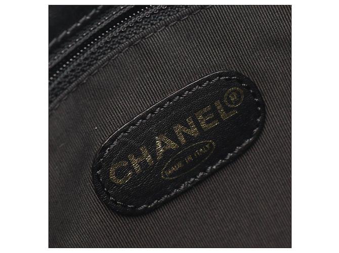 Borsa a tracolla Chanel in pelle nera Nero - vista 4