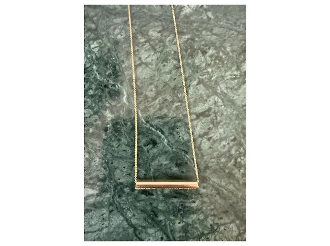 Collar Ginette NY en oro rosa Dorado Gold hardware - vista 2