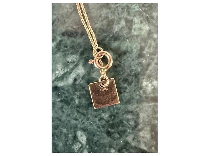 Collar Ginette NY en oro rosa Dorado Gold hardware - vista 3