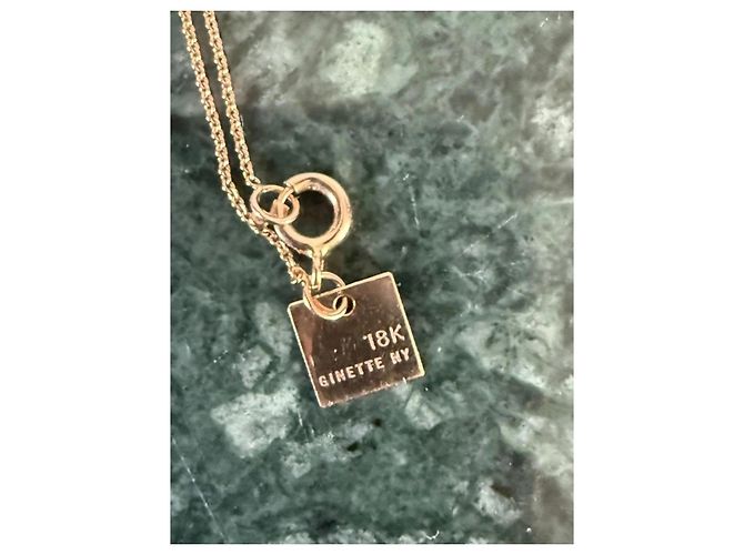 Collar Ginette NY en oro rosa Dorado Gold hardware - vista 4