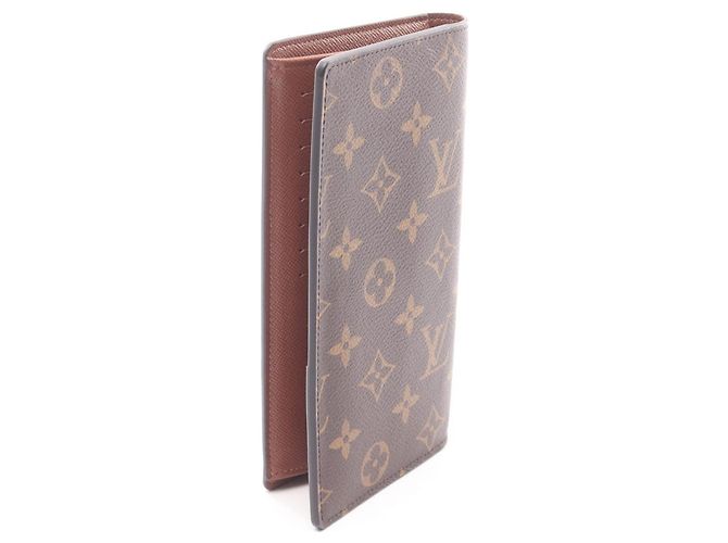 Cartera larga Louis Vuitton Portefeuille Brazza Monogram Castaño - vista 2