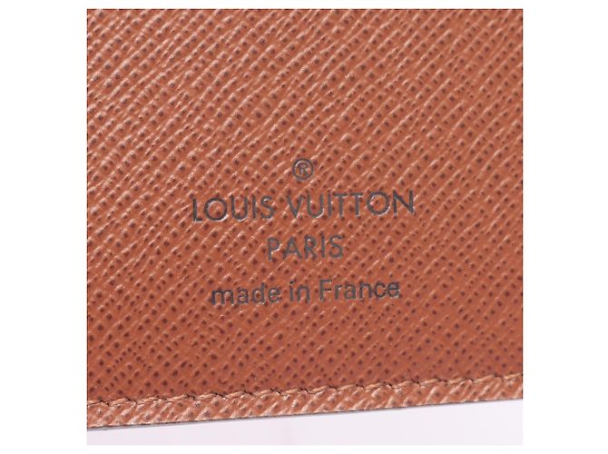 Cartera larga Louis Vuitton Portefeuille Brazza Monogram Castaño - vista 5