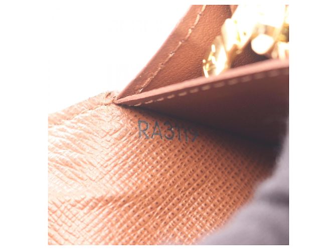 Cartera larga Louis Vuitton Portefeuille Brazza Monogram Castaño - vista 6