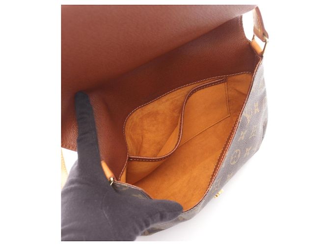 Borsa a Spalla Louis Vuitton Musette Tango Marrone - vista 3