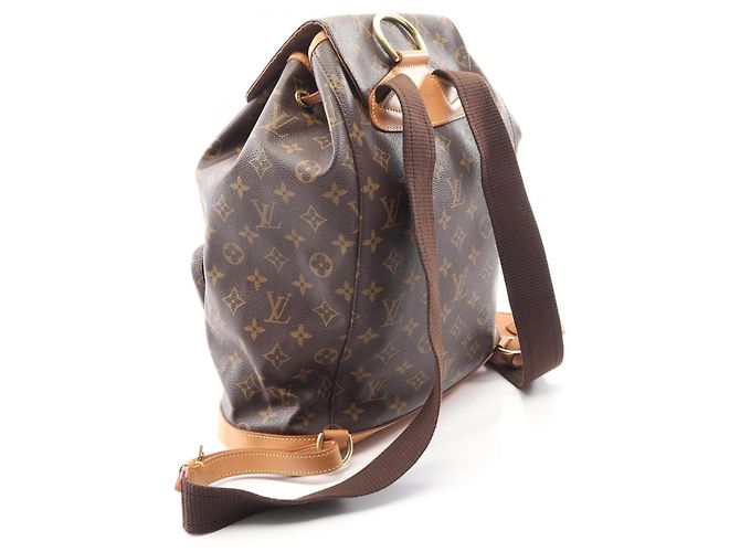 Zaino/Borsa Louis Vuitton Montsouris GM Monogram Marrone - vista 2