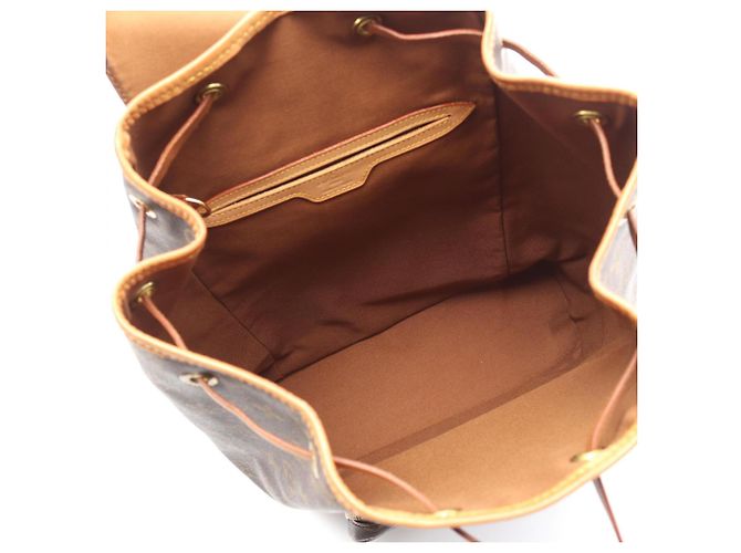 Zaino/Borsa Louis Vuitton Montsouris GM Monogram Marrone - vista 3