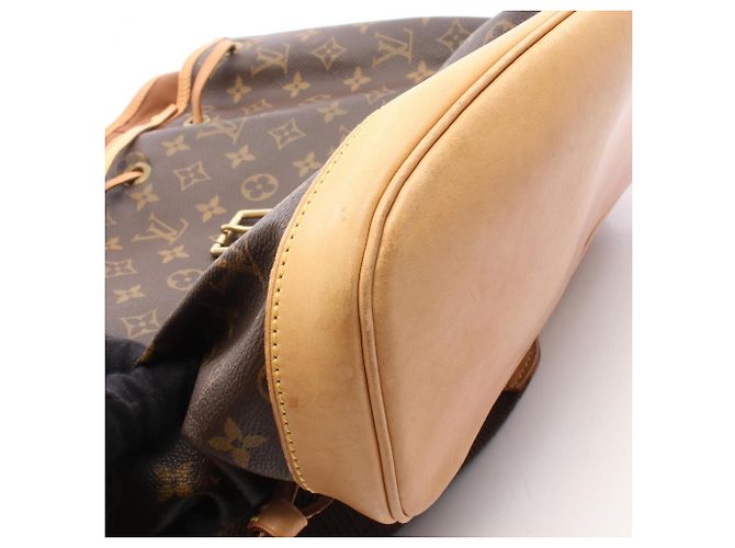 Zaino/Borsa Louis Vuitton Montsouris GM Marrone - vista 10