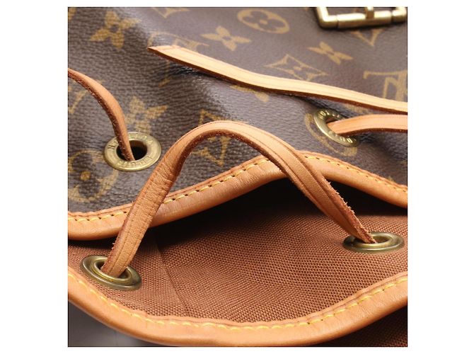 Zaino/Borsa Louis Vuitton Montsouris GM Marrone - vista 11