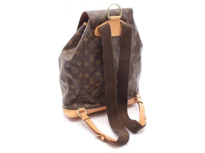 Zaino/Borsa Louis Vuitton Montsouris GM Marrone - vista 2