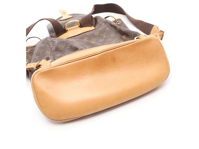Zaino/Borsa Louis Vuitton Montsouris GM Marrone - vista 9