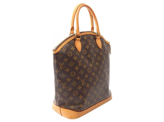 Louis Vuitton Lockit Vertikale Handtasche Braun - Ansicht 2
