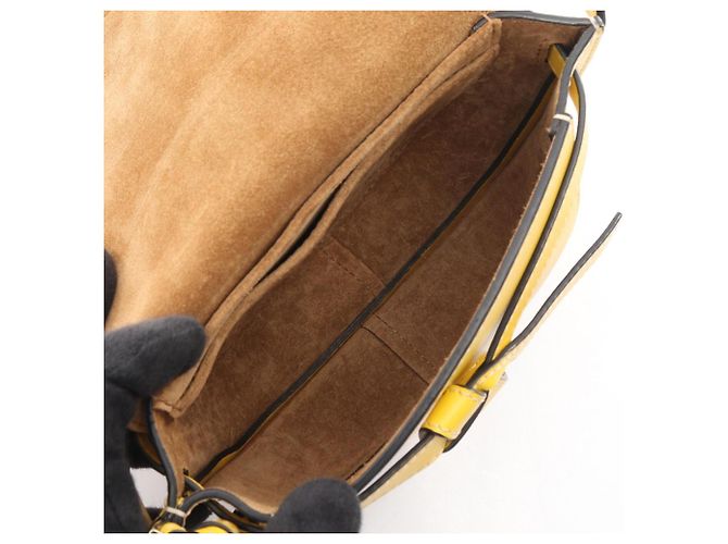 Marsupio mini Loewe Gate Dual Giallo - vista 3