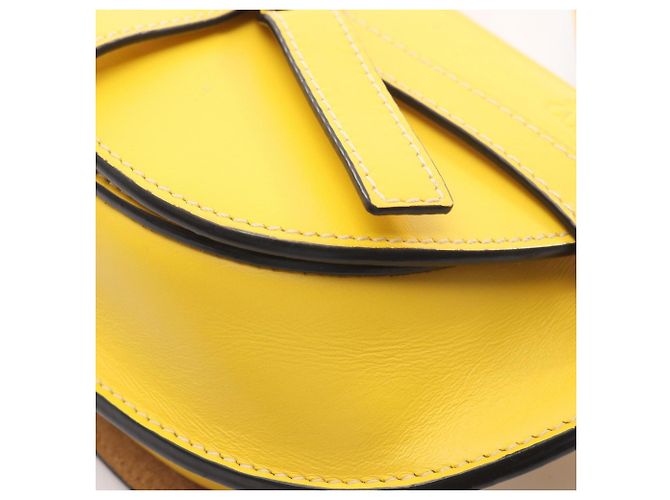 Marsupio mini Loewe Gate Dual Giallo - vista 5