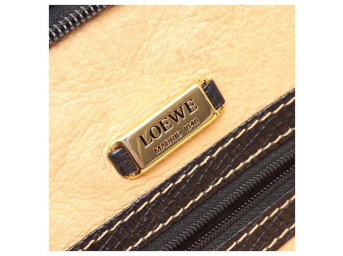 Borsa Tote Loewe in pelle nera Nero - vista 4