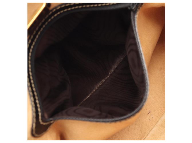 Borsa Tote Loewe in pelle nera Nero - vista 9