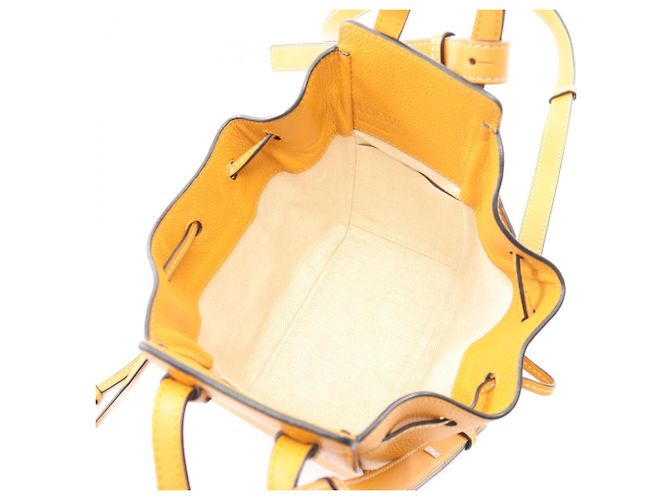 Mini bolso Hammock Drawstring Loewe Castaño Naranja - vista 3