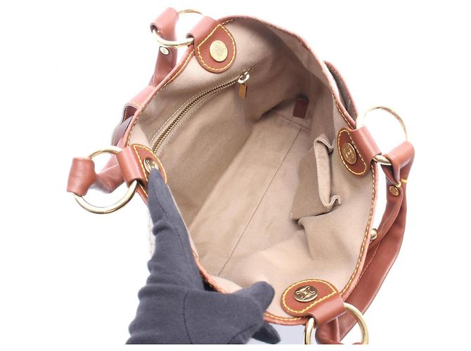 Céline Celine Macadam Handtasche Braun Beige - Ansicht 3
