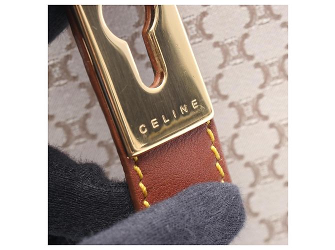 Céline Celine Macadam Handtasche Braun Beige - Ansicht 4