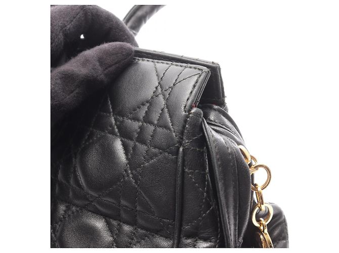 Borsa a Spalla Christian Dior Lady Cannage Nero - vista 10