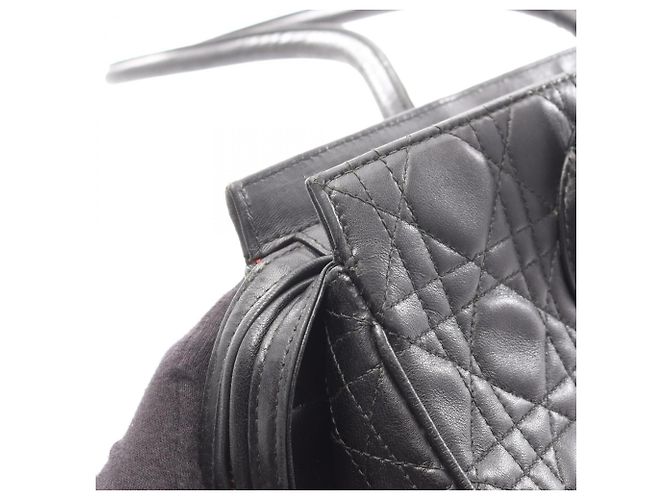 Borsa a Spalla Christian Dior Lady Cannage Nero - vista 12