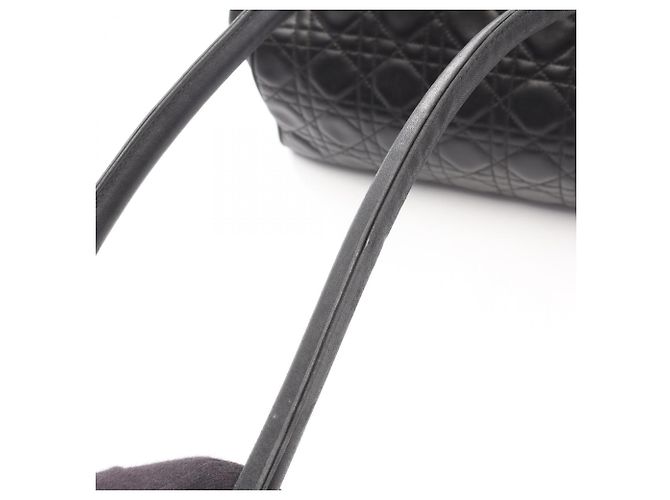 Borsa a Spalla Christian Dior Lady Cannage Nero - vista 14
