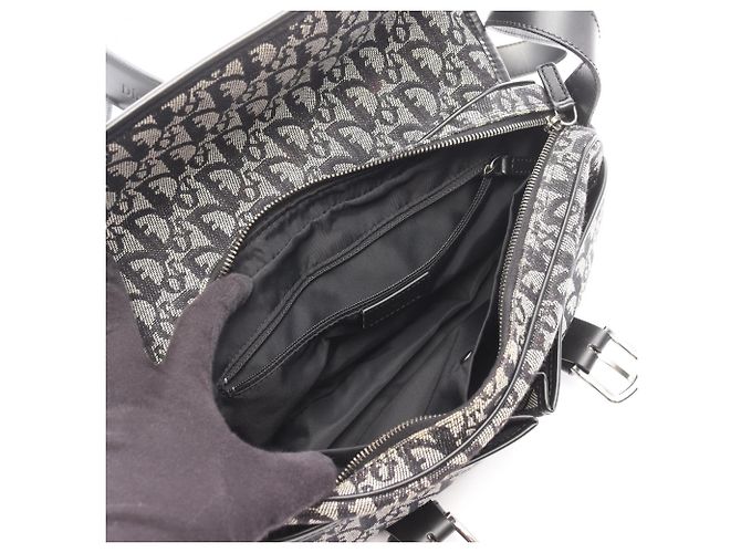 Borsa a tracolla Christian Dior Dior Trotter Nero Blu navy - vista 3