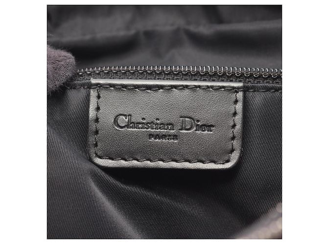 Borsa a tracolla Christian Dior Dior Trotter Nero Blu navy - vista 4