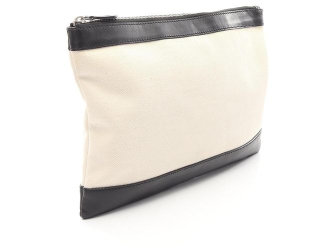 Clutch Balenciaga Navy Clip M Second Bag Nero Crudo - vista 2