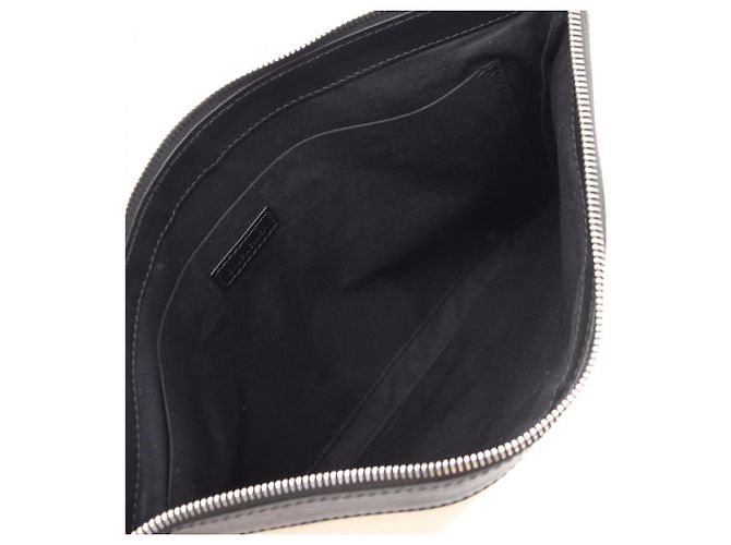 Clutch Balenciaga Navy Clip M Second Bag Nero Crudo - vista 3