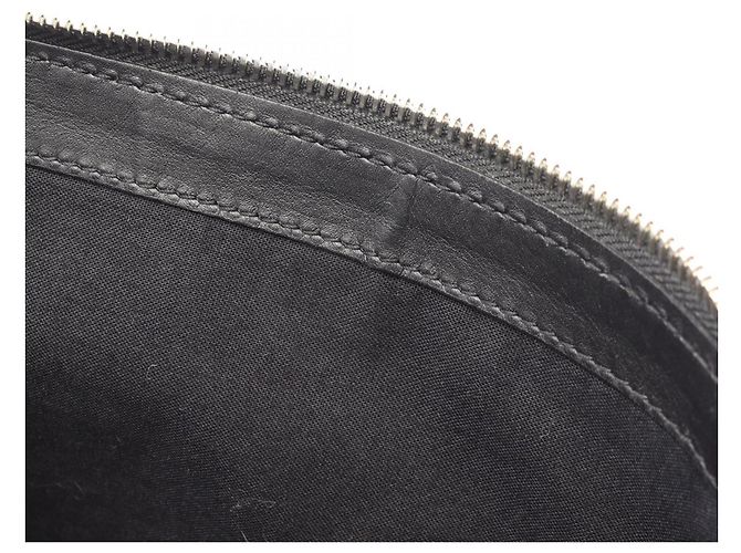 Clutch Balenciaga Navy Clip M Second Bag Nero Crudo - vista 6