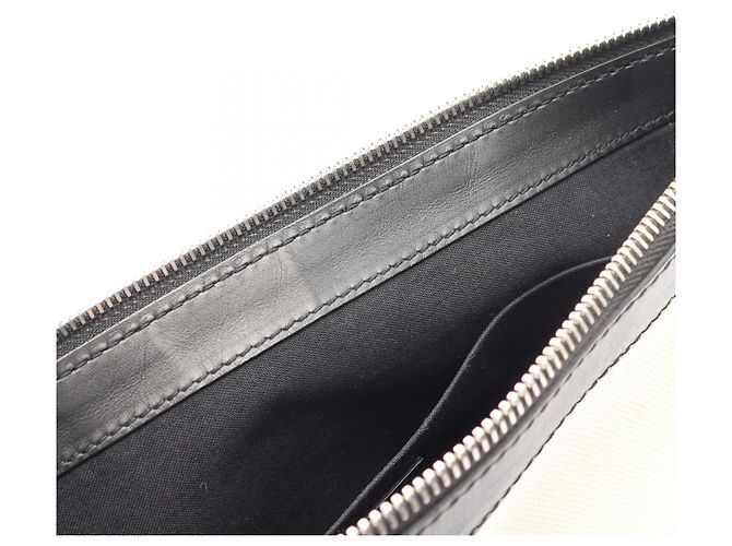 Clutch Balenciaga Navy Clip M Second Bag Nero Crudo - vista 8