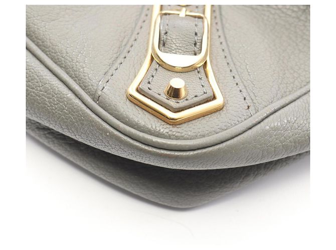 Borsa a Spalla Balenciaga Metallic Edge Marrone Metallico - vista 6