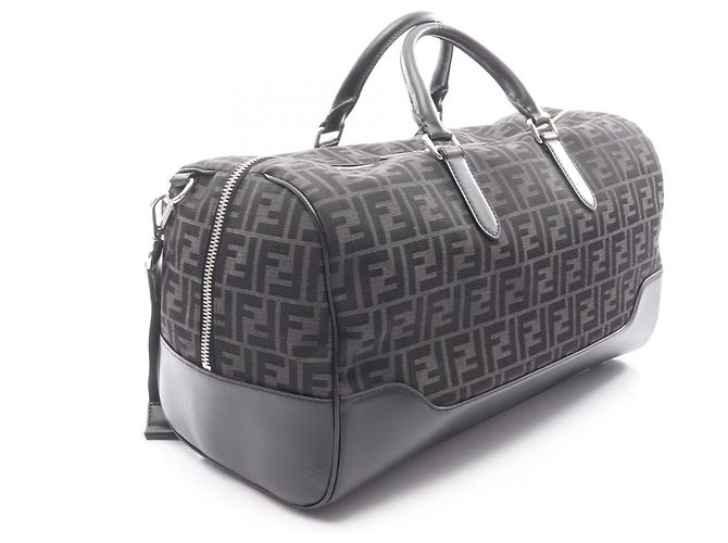 Fendi FF Jacquard Weekender Braun Schwarz - Ansicht 2